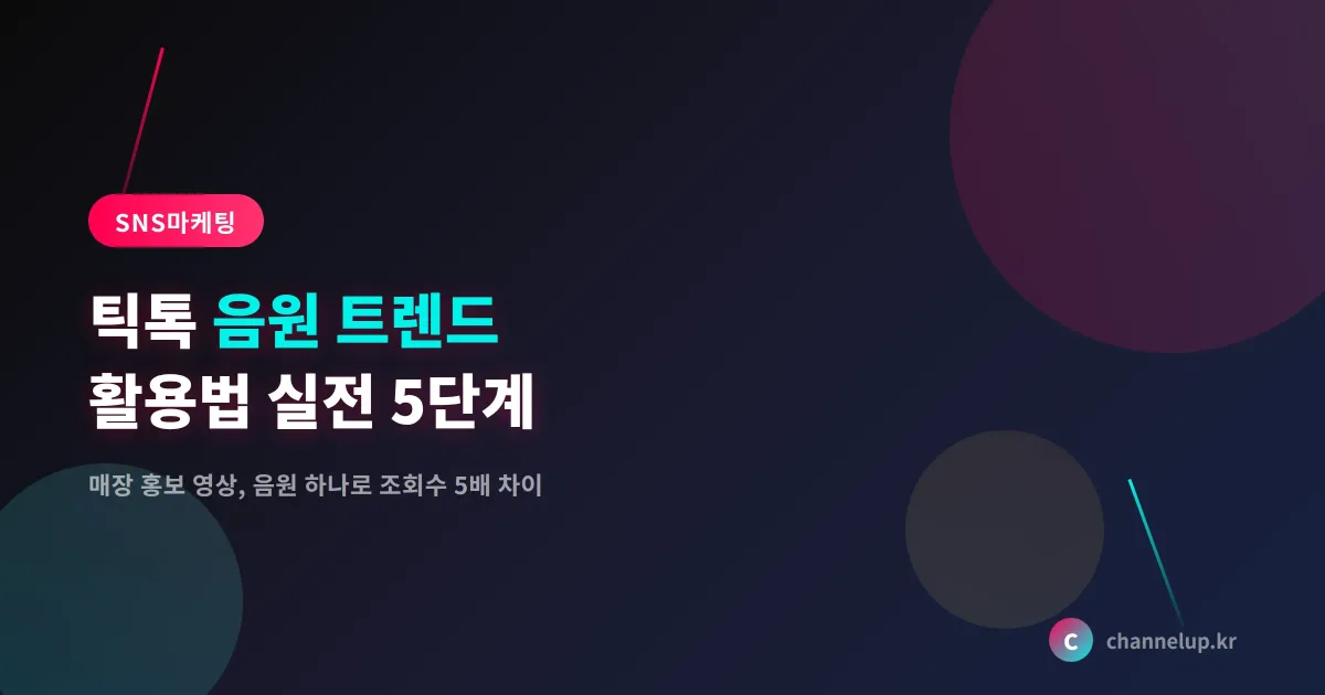틱톡 음원 트렌드 활용법, 소상공인 매장 홍보에 바로 쓰는 실전 5단계